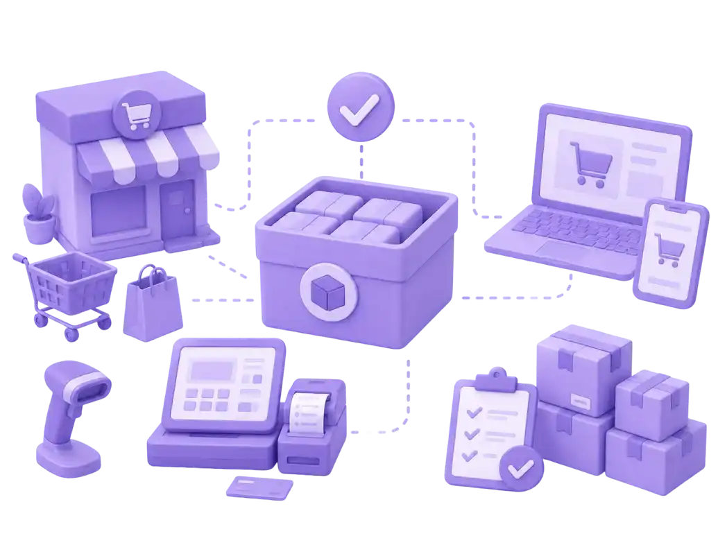 Ilustração de integração multicanal