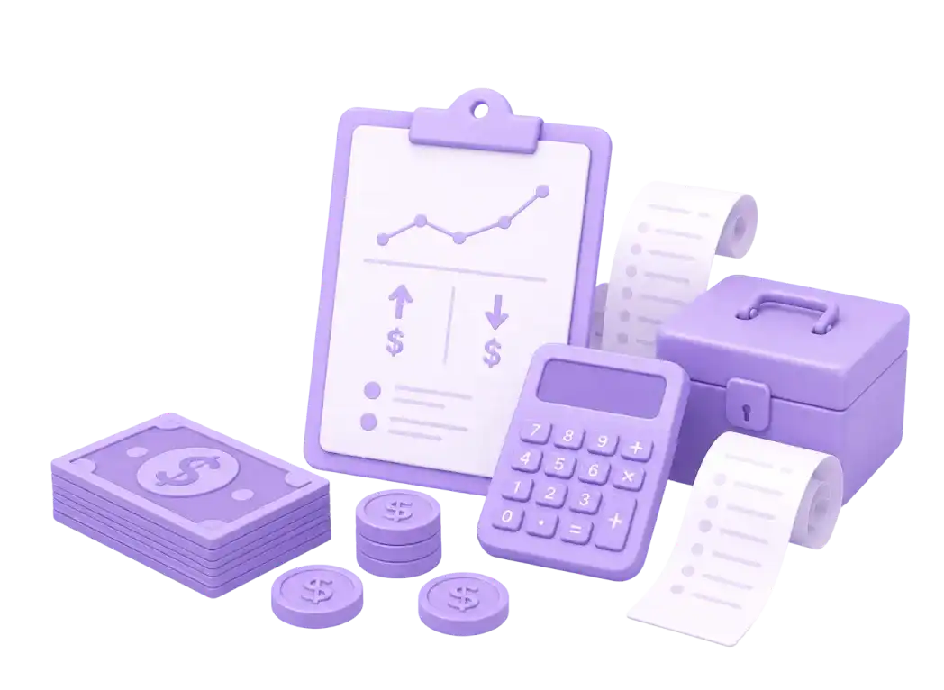 Ilustração de gestão financeira